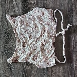 🦜 SHEIN linen blend Wrap Top 🦜